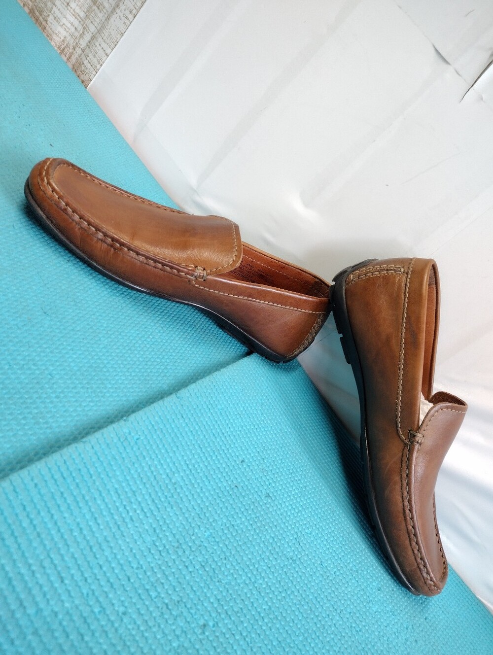 Alfani Java Men's Leather Casual / Formal Shoes Slip On Comfort Loafers 9.5